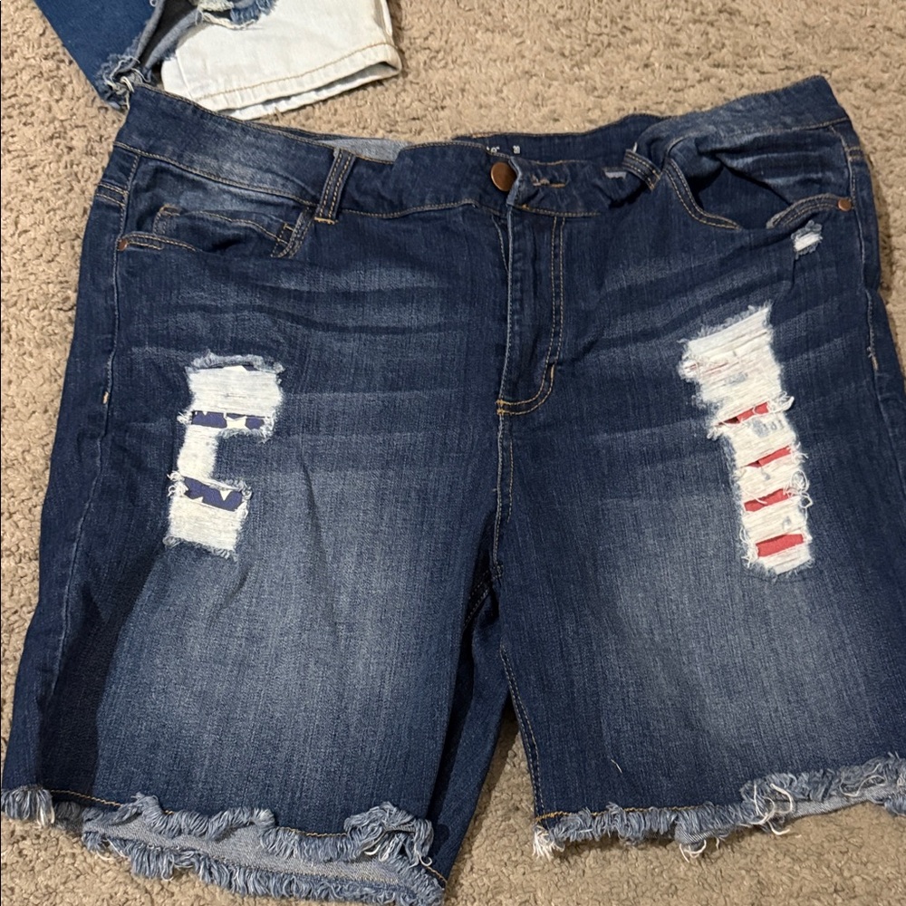 Loralette Blue Denim Shorts